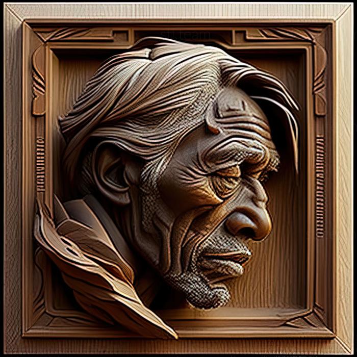 3D model Charles Henry Alston American artist (STL)